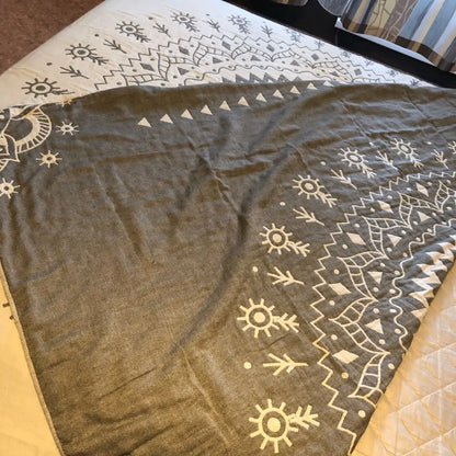 Mandala 100% Cotton Reversible Blanket