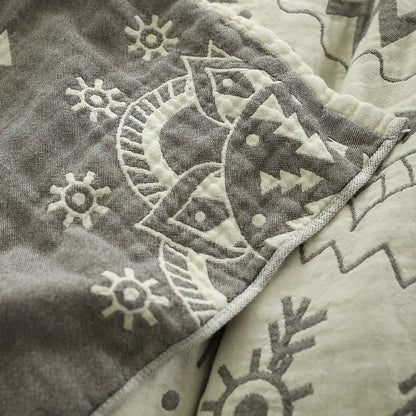 Mandala 100% Cotton Reversible Blanket