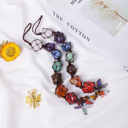 Crystal Chakra Tumbled Stones String