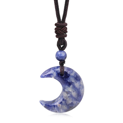 Crystal Crescent Moon Necklaces