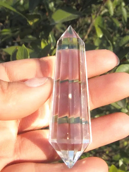 Clear Quartz Crystal Wand Vogel Cut 12 Sided 3 inch