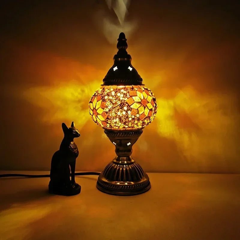 Stained Glass Mosaic Table Lamp