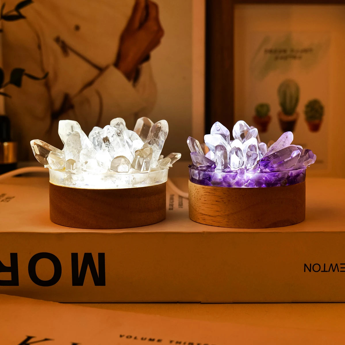 Amethyst Quartz Mini Crystal Lamps