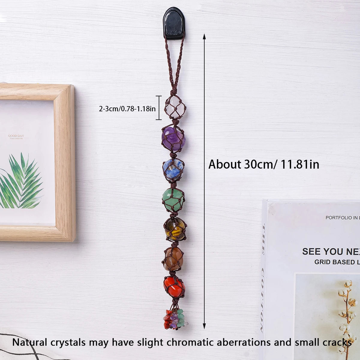 Crystal Chakra Tumbled Stones String