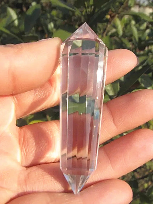 Clear Quartz Crystal Wand Vogel Cut 12 Sided 3 inch