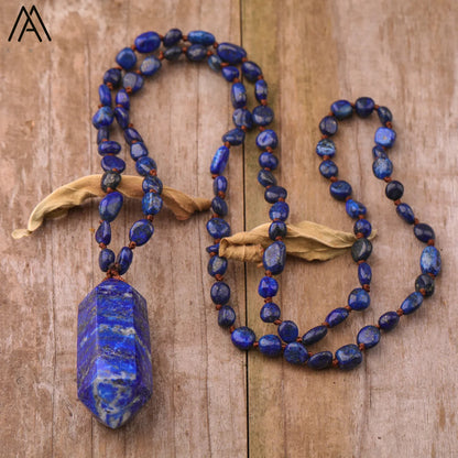 Crystal Double Point Mala Necklaces