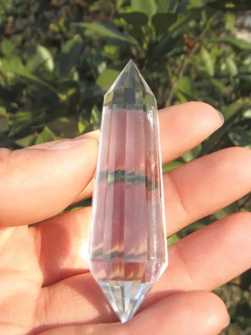 Clear Quartz Crystal Wand Vogel Cut 12 Sided 3 inch