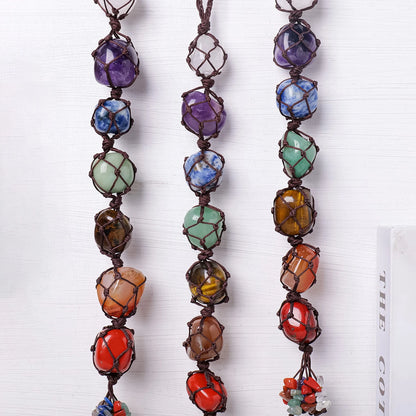 Crystal Chakra Tumbled Stones String