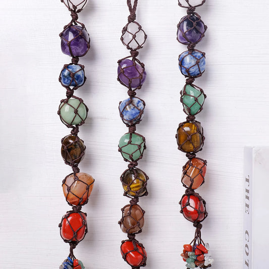 Crystal Chakra Tumbled Stones String
