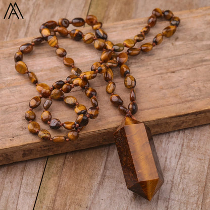 Crystal Double Point Mala Necklaces