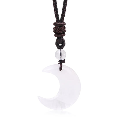 Crystal Crescent Moon Necklaces