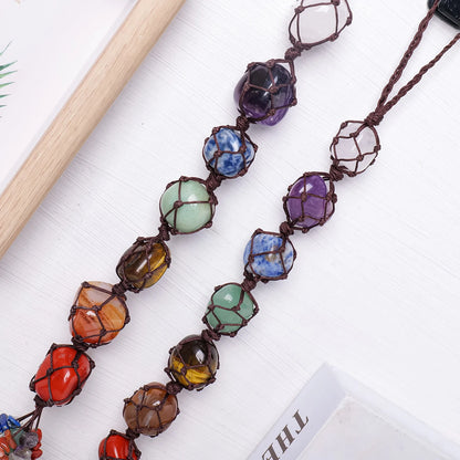 Crystal Chakra Tumbled Stones String