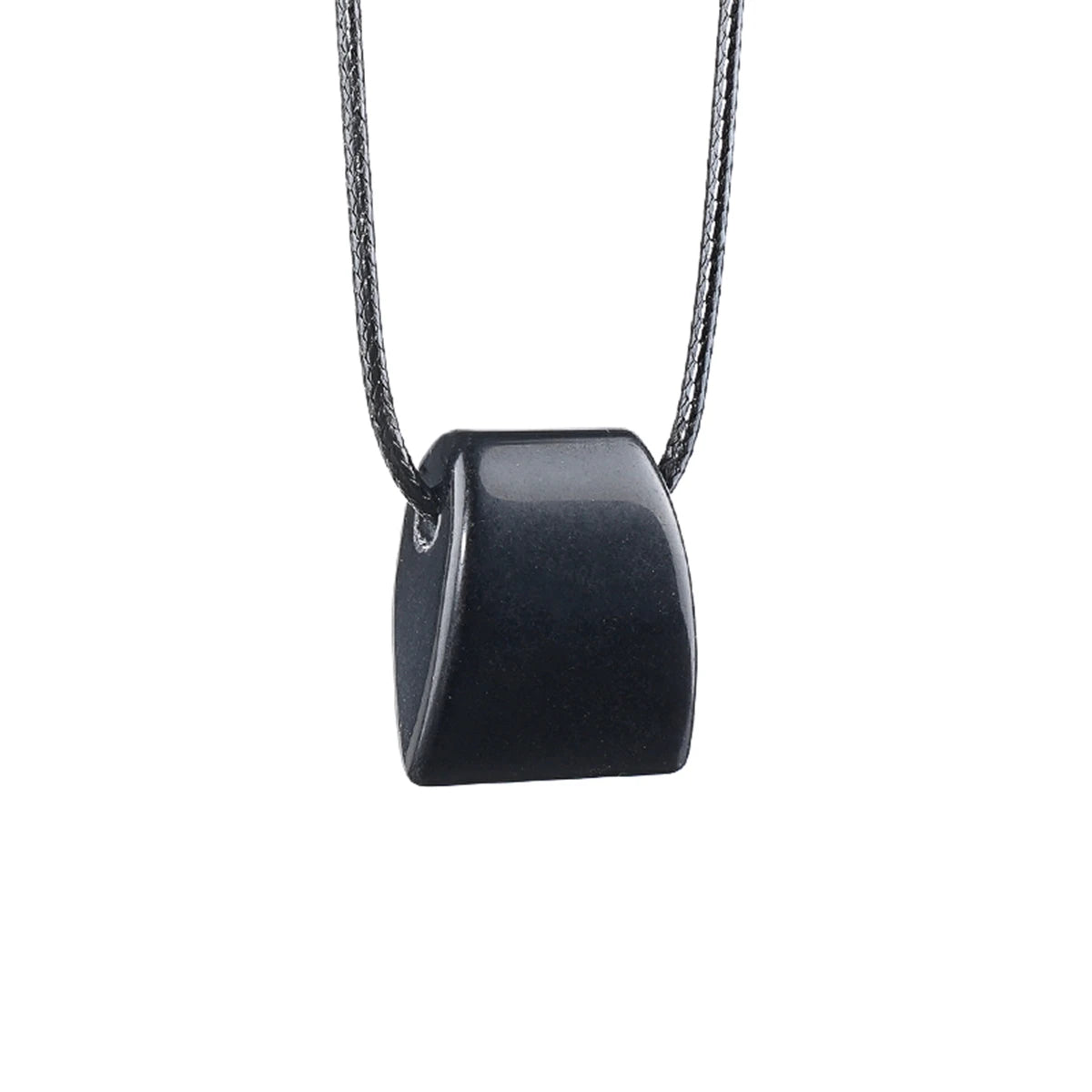 Crystal & Stone Trapezoid Pendant Necklace