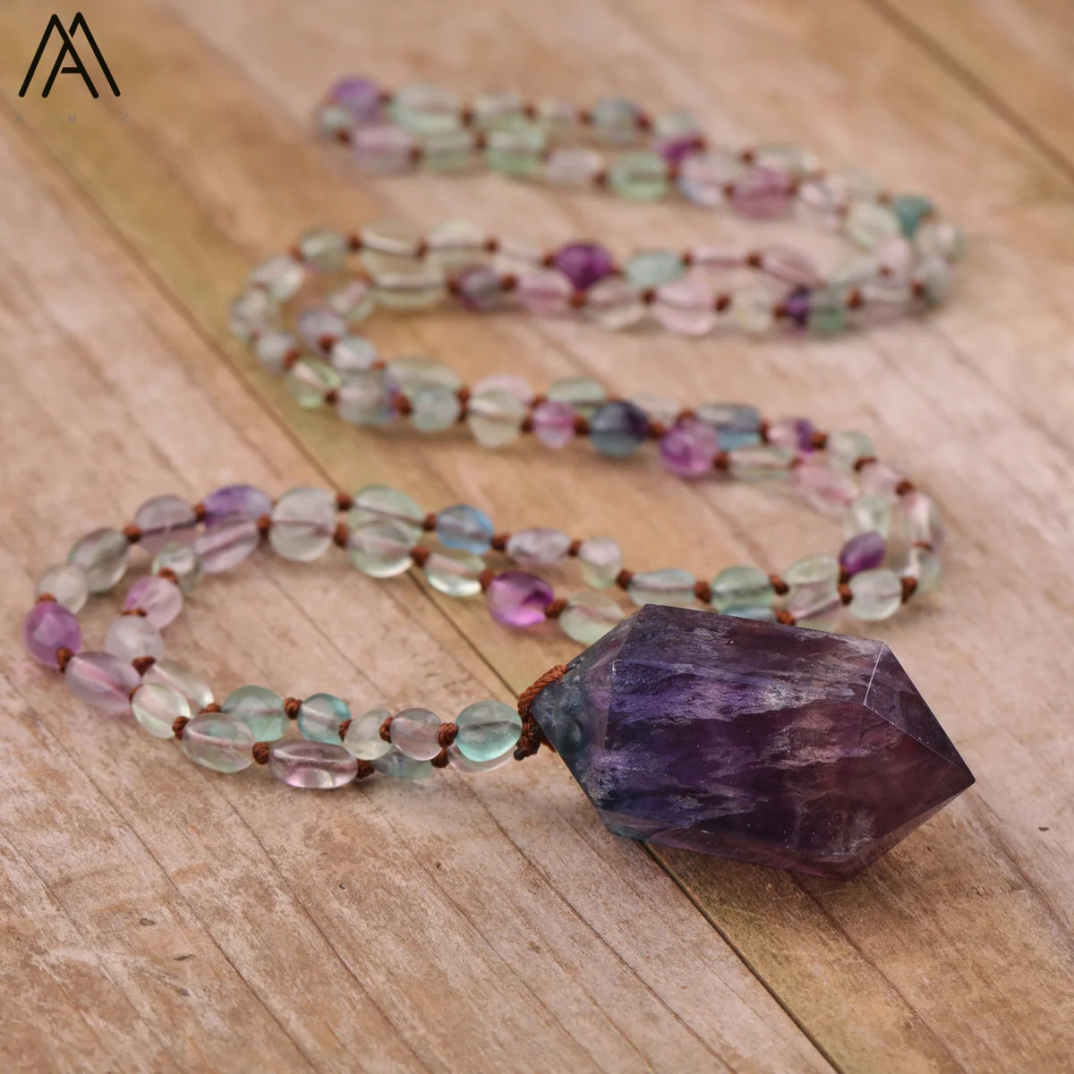 Crystal Double Point Mala Necklaces
