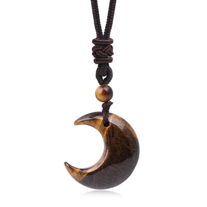 Crystal Crescent Moon Necklaces
