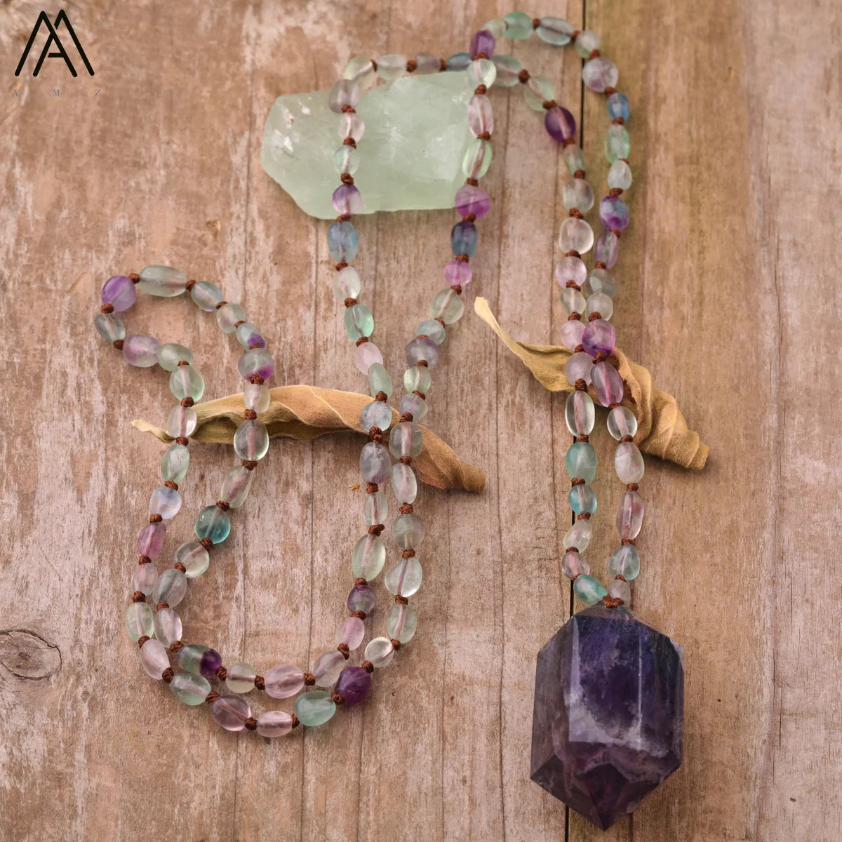 Crystal Double Point Mala Necklaces