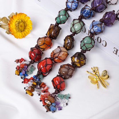 Crystal Chakra Tumbled Stones String