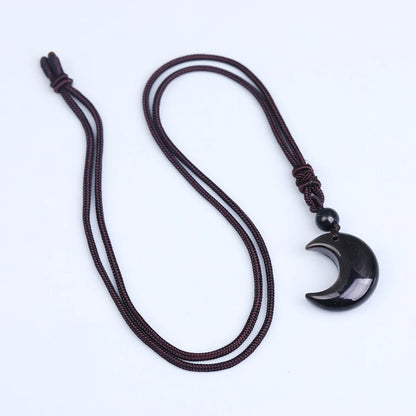 Crystal Crescent Moon Necklaces