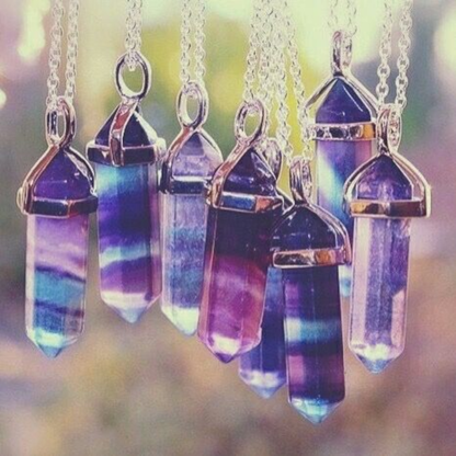 Fluorite Crystal Necklace