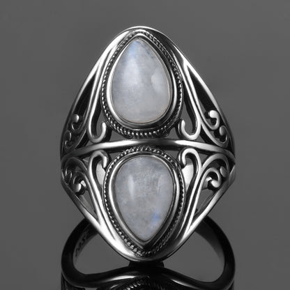 Moonstone Vintage Silver Ring