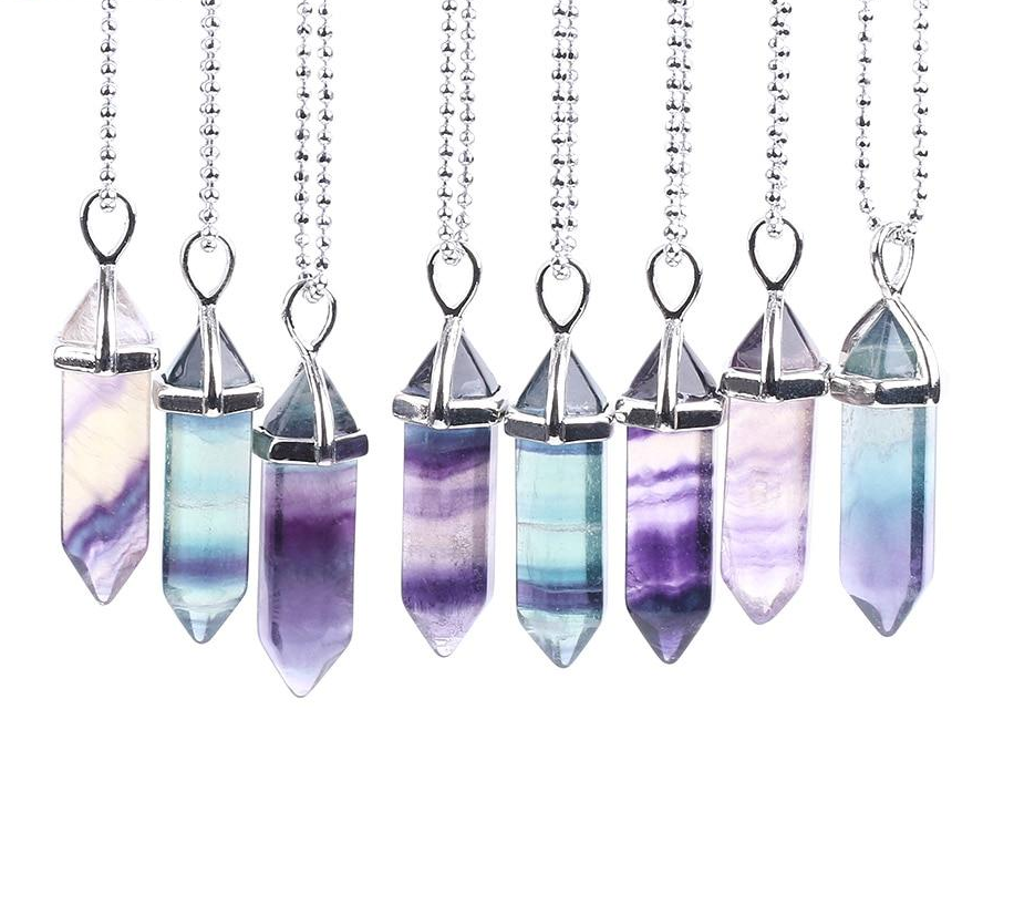 Fluorite Crystal Necklace